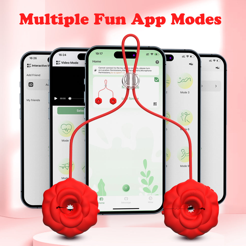 Adult Toys Discreet Nipple Toys 9 Vibrations Nipple Clamps with Chain Necklace Silicone Portable Rechargeable Nipple Vibrator for BDSM multiple fun app modes