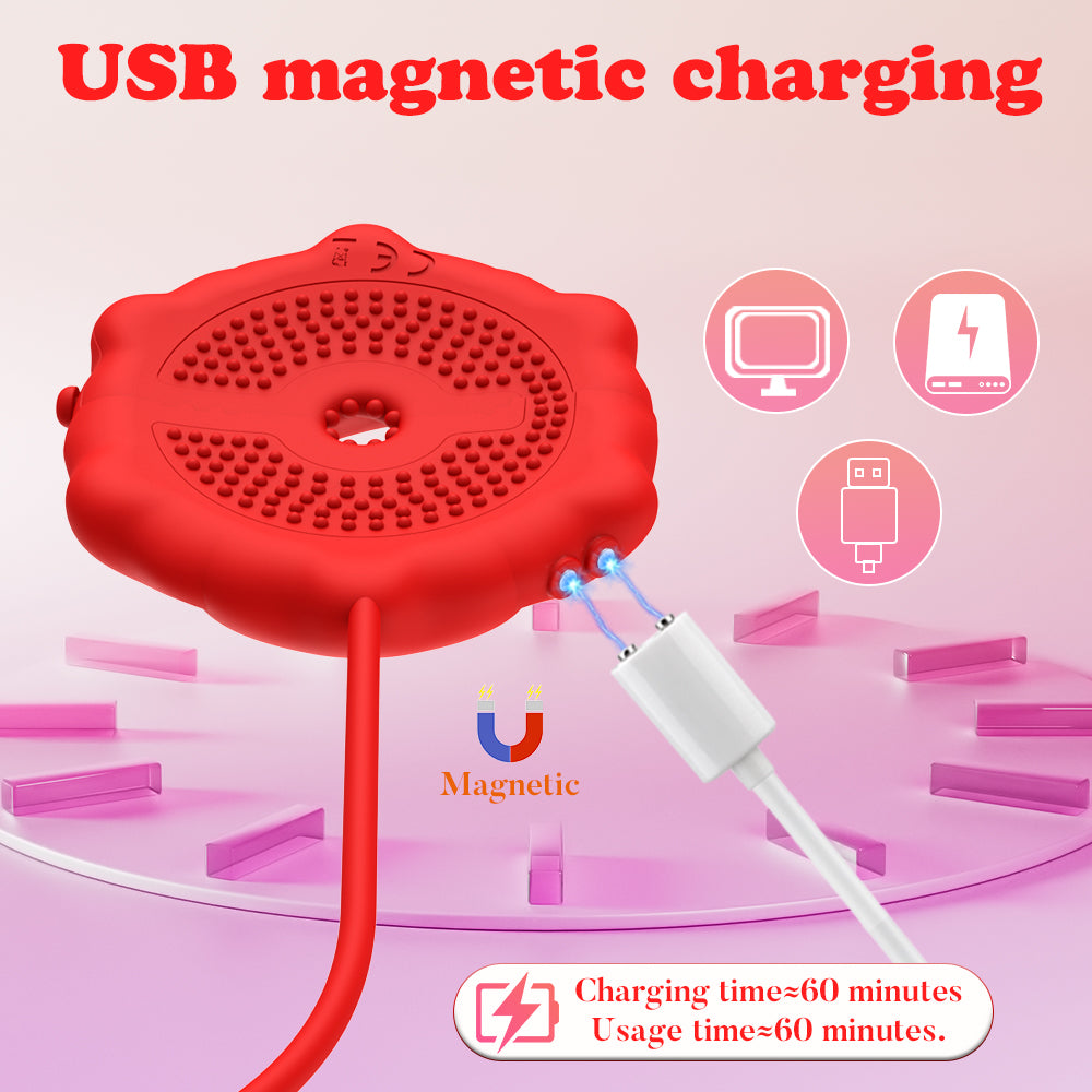 Adult Toys Discreet Nipple Toys 9 Vibrations Nipple Clamps with Chain Necklace Silicone Portable Rechargeable Nipple Vibrator for BDSM usb magnetic charging