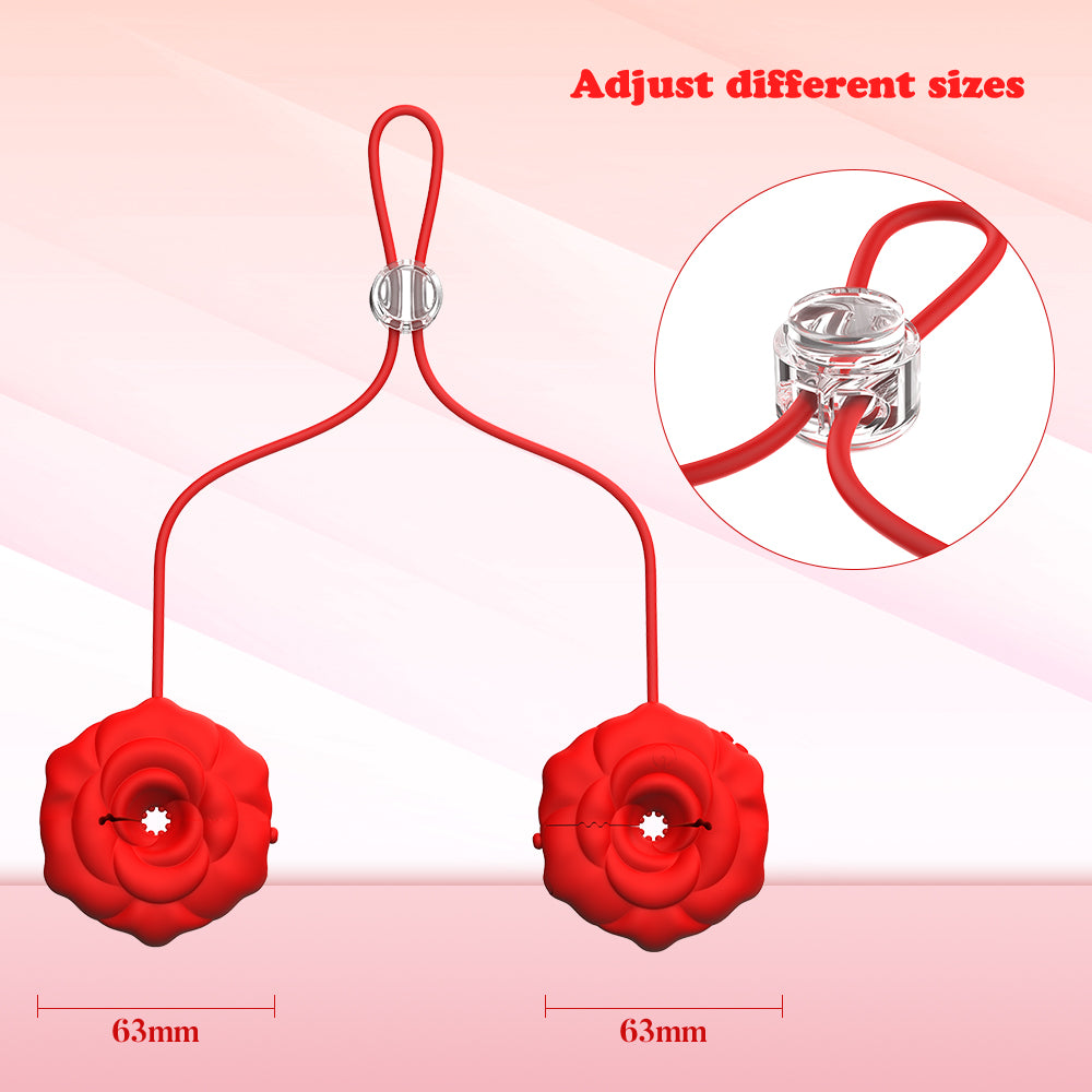 Adult Toys Discreet Nipple Toys 9 Vibrations Nipple Clamps with Chain Necklace Silicone Portable Rechargeable Nipple Vibrator for BDSM