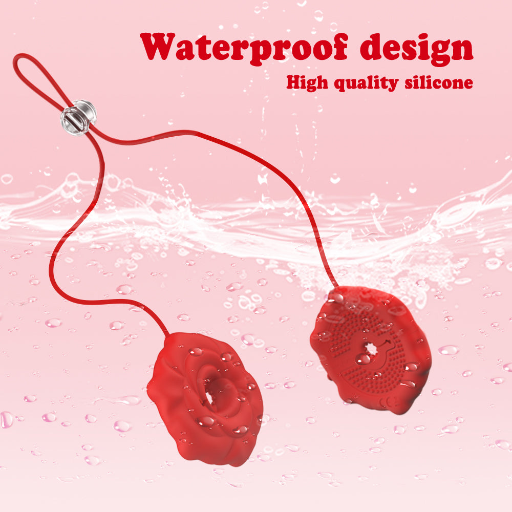 Adult Toys Discreet Nipple Toys 9 Vibrations Nipple Clamps with Chain Necklace Silicone Portable Rechargeable Nipple Vibrator for BDSM