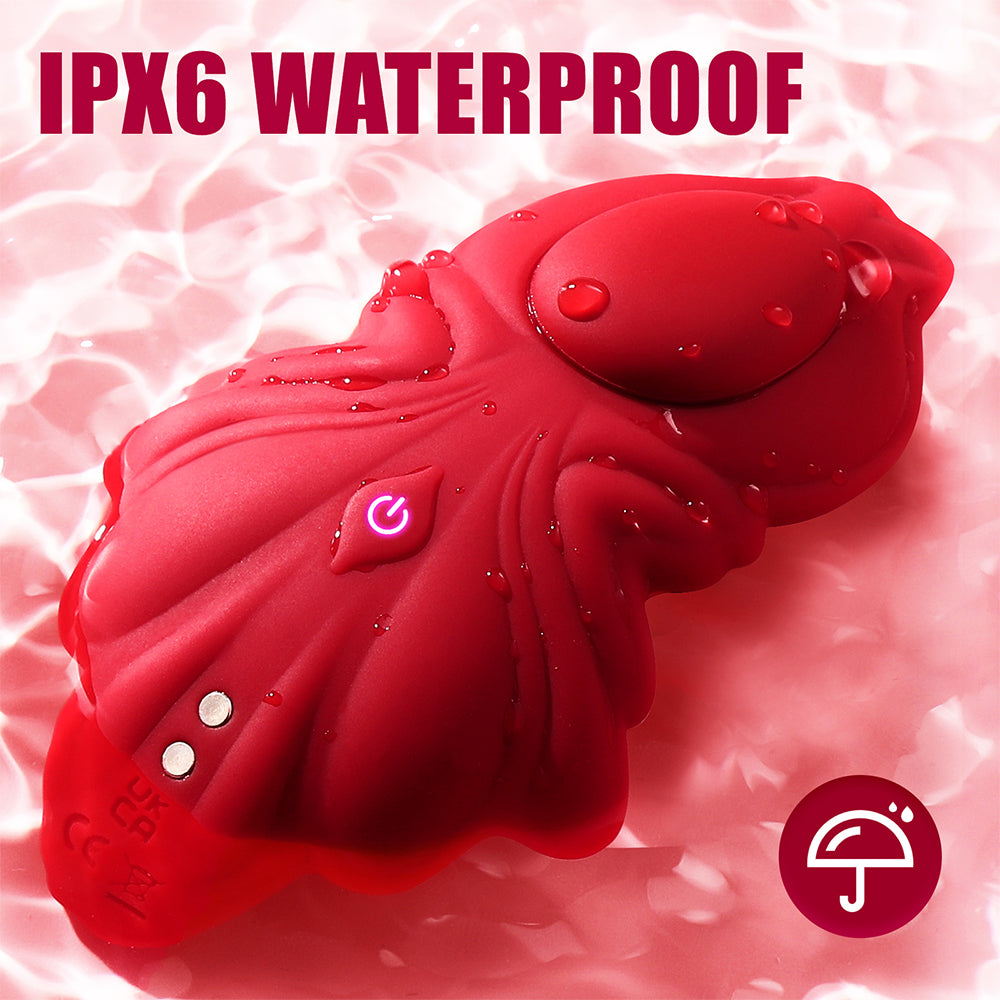 LCD Display Design and APP Remote Control Butterfly Wearable Vibrators for Her G Spot and Clitoris with 9 Quiet Vibration Modes Panty Vibrator ipx6 waterproof