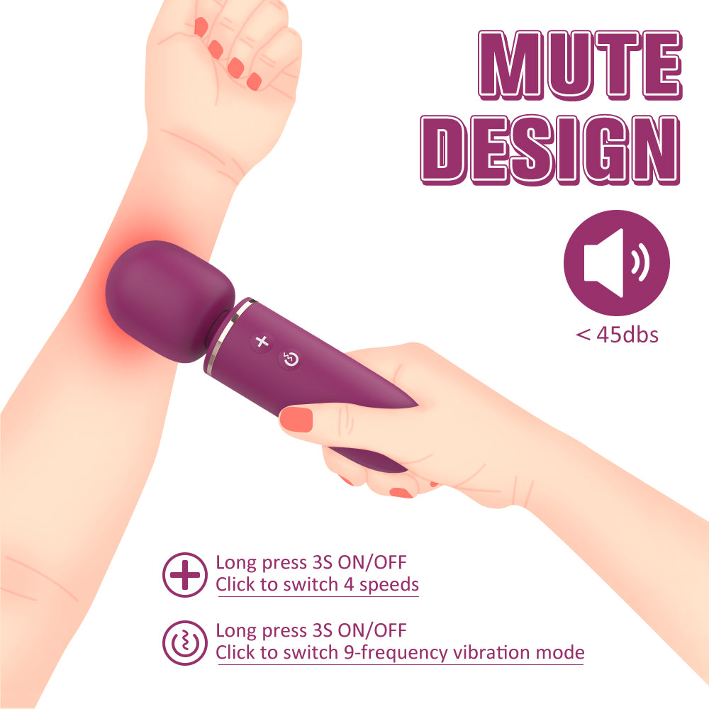 Sexyvibetoy Cordless Handheld Massager mute design
