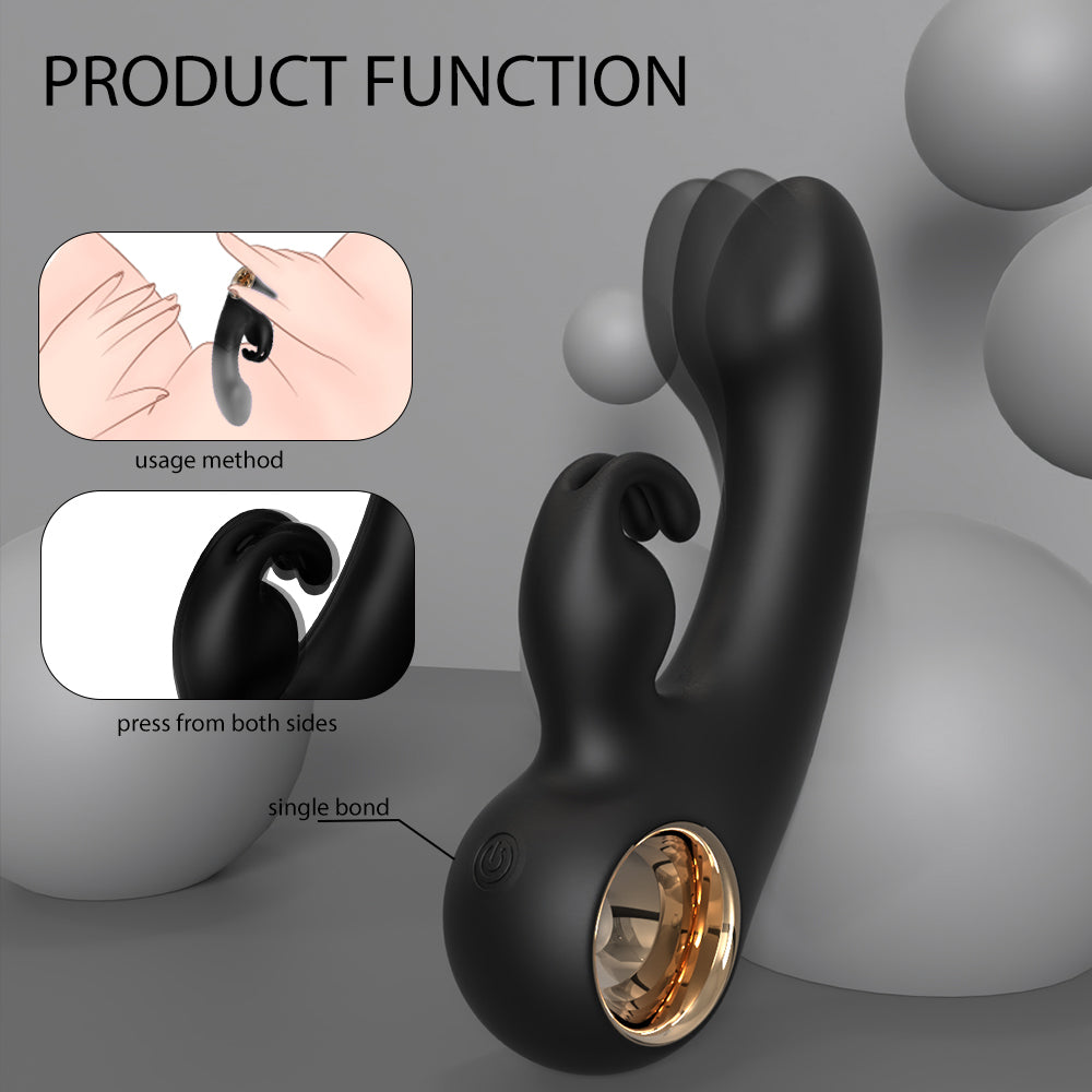 Rabbit Vibrator G Spot Dual Stimulator Sex Toy with 9 Vibration Modes product function