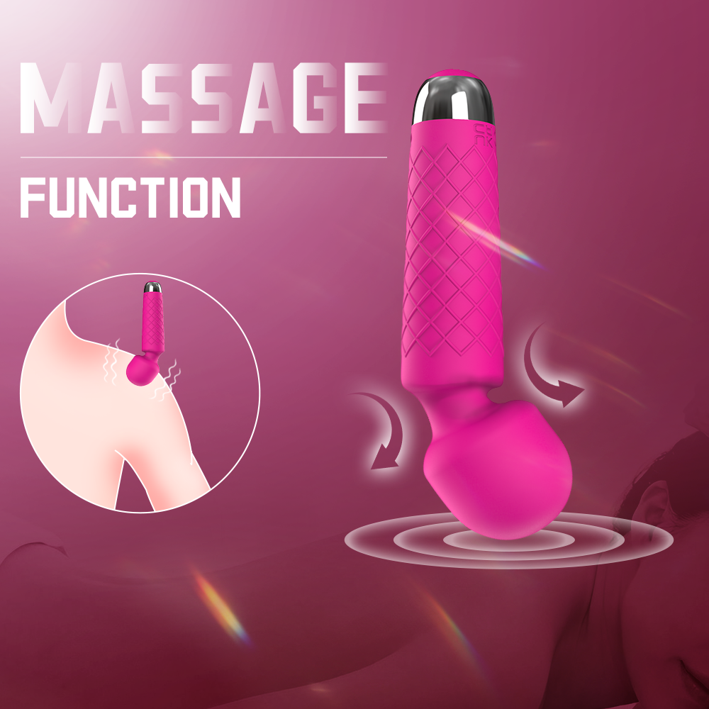 Vibrator Wand Clitoris Stimulation G Spot Dildo with 9-Frequency Vibration massage function