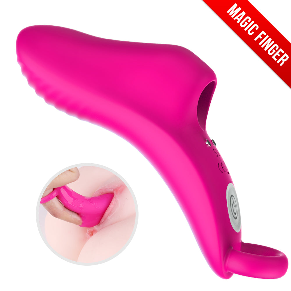 Finger Vibration Massager Extend Fingers Deep Massage of Clitoral G-spot