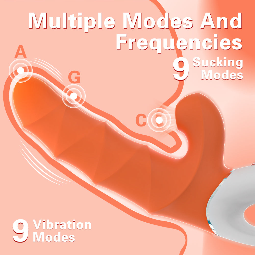 Sex Toys for Clitoral Licking G Spot Stimulation Dual Motor Stimulator for Adult Women Solo or Couple Fun 9 frequncies