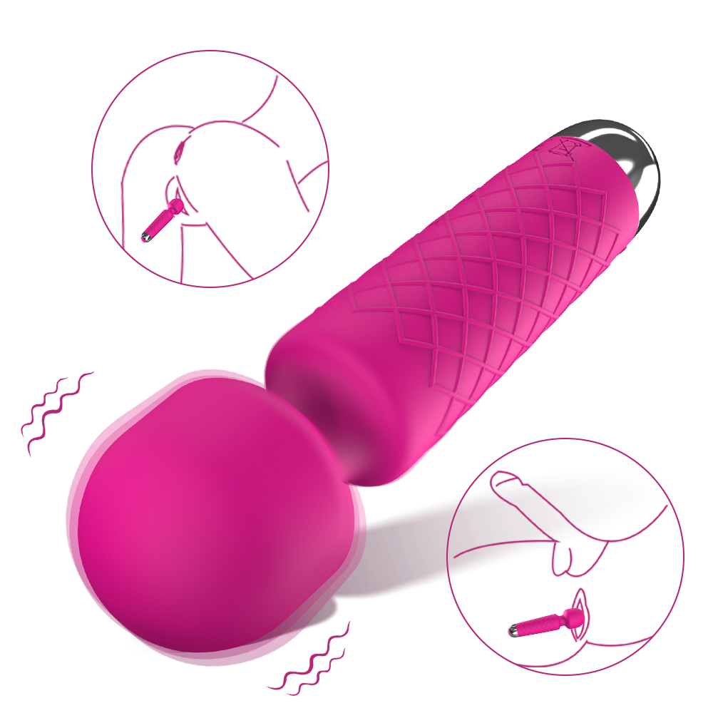 Vibrator Wand Clitoris Stimulation G Spot Dildo with 9-Frequency Vibration - SONA