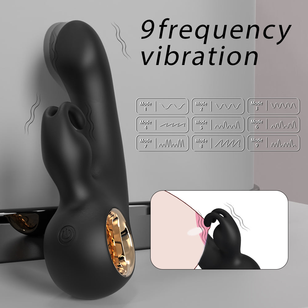 Rabbit Vibrator G Spot Dual Stimulator Sex Toy with 9 Vibration Modes 9 frequency vibration