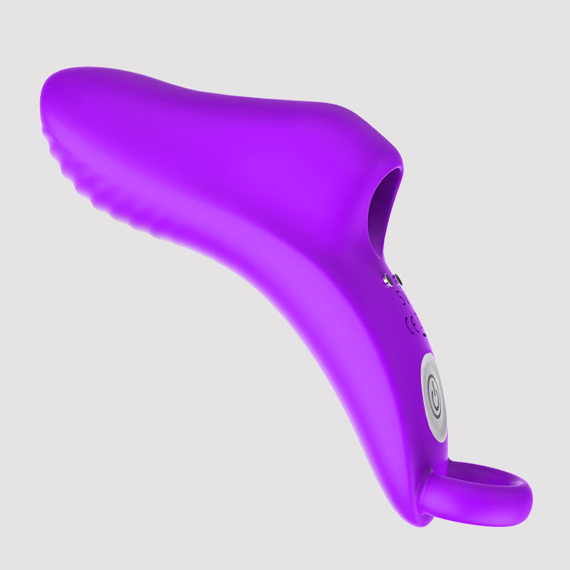 Finger Vibration Massager Extend Fingers Deep Massage of Clitoral G-spot purple