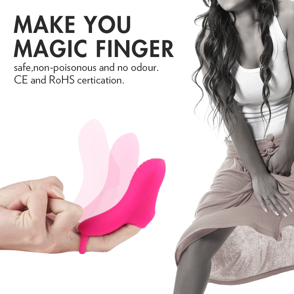 Finger Vibration Massager Extend Fingers Deep Massage of Clitoral G-spot magic finger