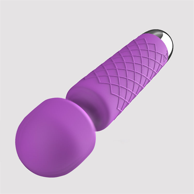 Vibrator Wand Clitoris Stimulation G Spot Dildo with 9-Frequency Vibration purple