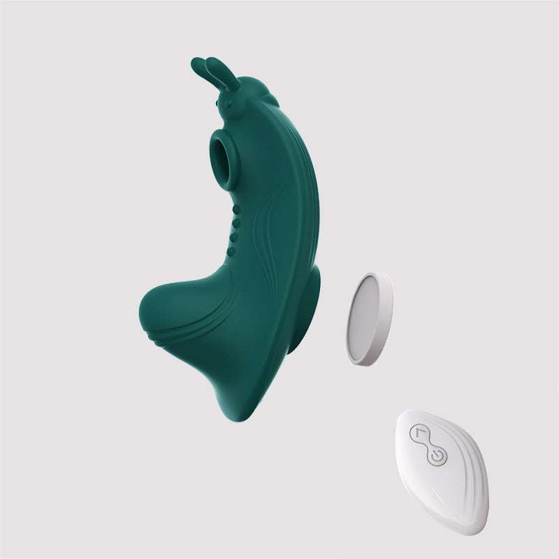 Silent Vibrating Wearable Butterfly Vibrator for Dating Women Clitoris Massage green