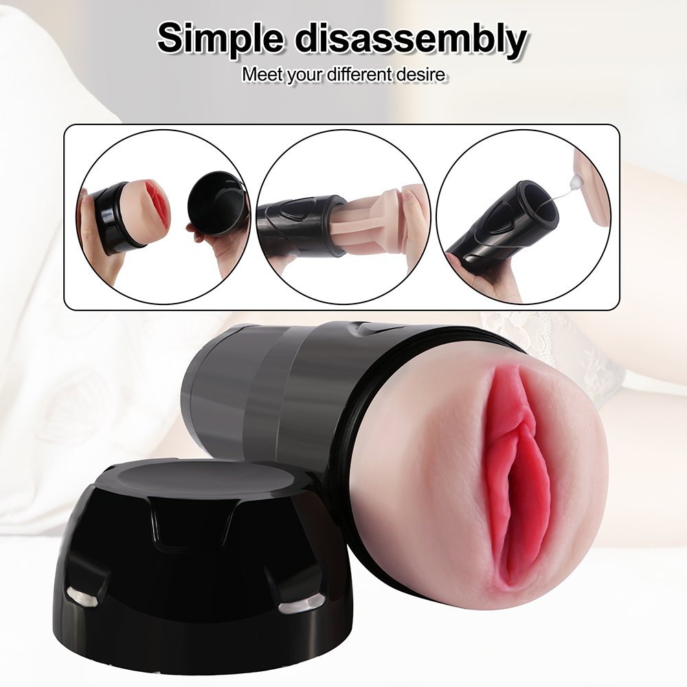 Male Masturbators Cup Adult Sex Toys Realistic Textured Pocket Vagina Pussy simple disassembly