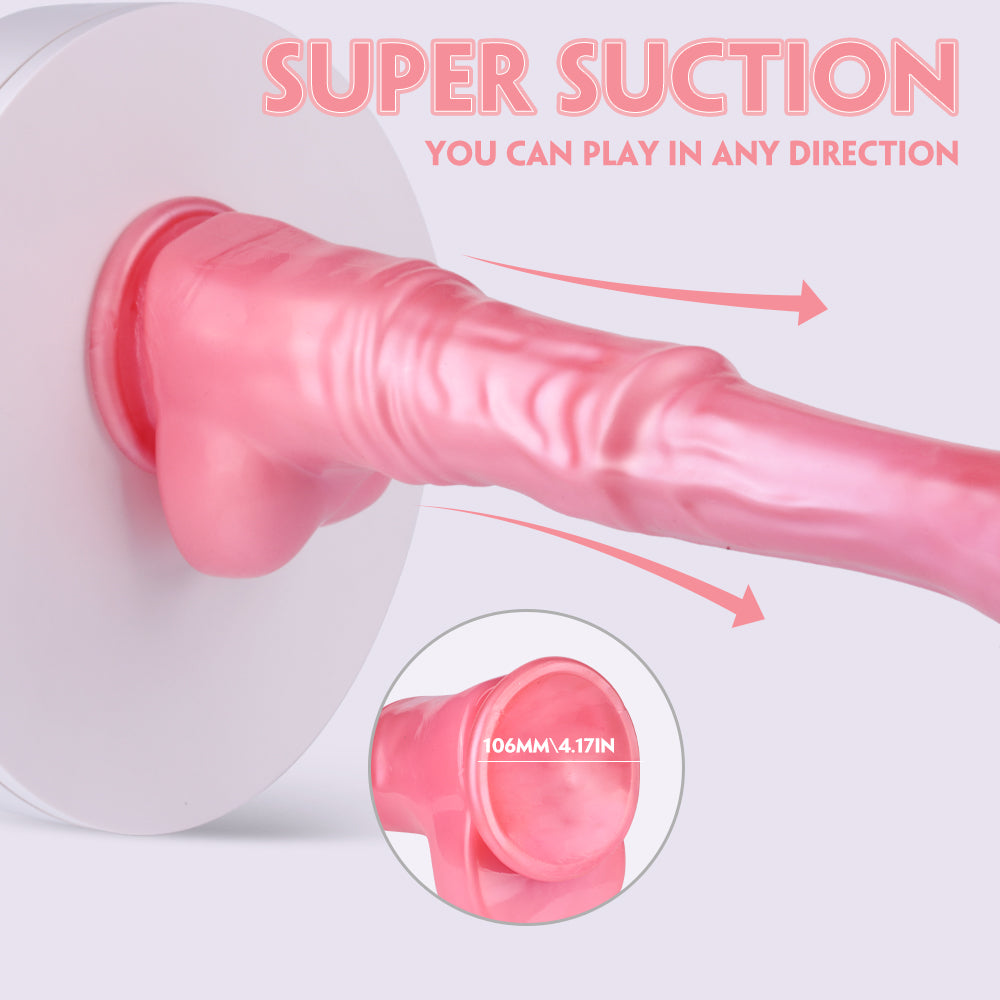 Soft Flexible XXL Big Size Artificial Horse Dildo Anal Toy Silicone Made with Suction super suction