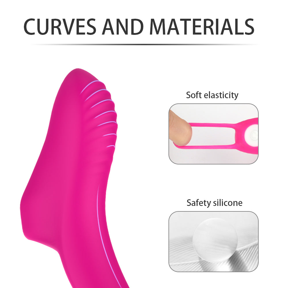 Finger Vibration Massager Extend Fingers Deep Massage of Clitoral G-spot curves and material