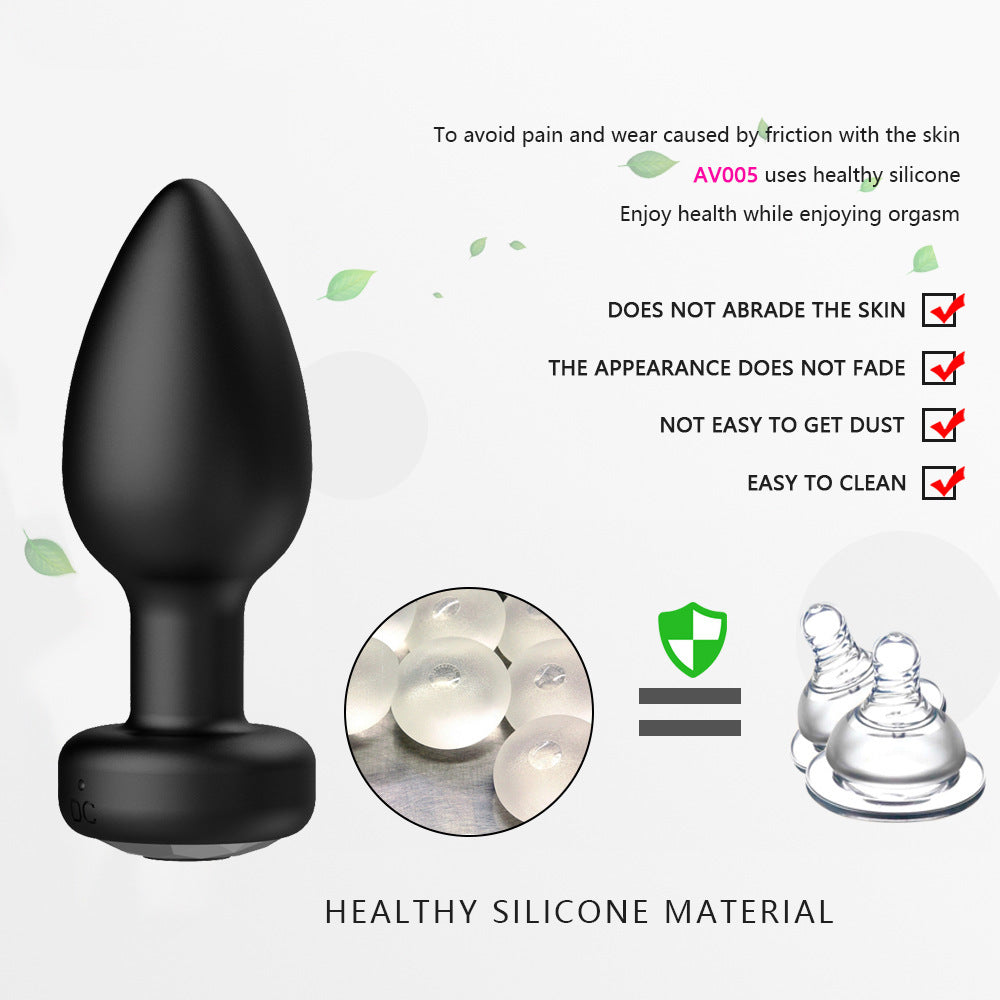 Anal Plug Adult Sex Toys and Games for Men Women Wireless Remote Control 10 Frequency Vibration healthy silicone material