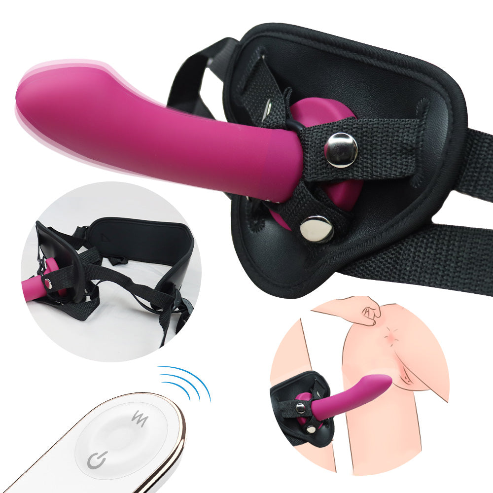 Simulated Silicone Penis Paired with Tie Straps for Pegging Homosexuals 